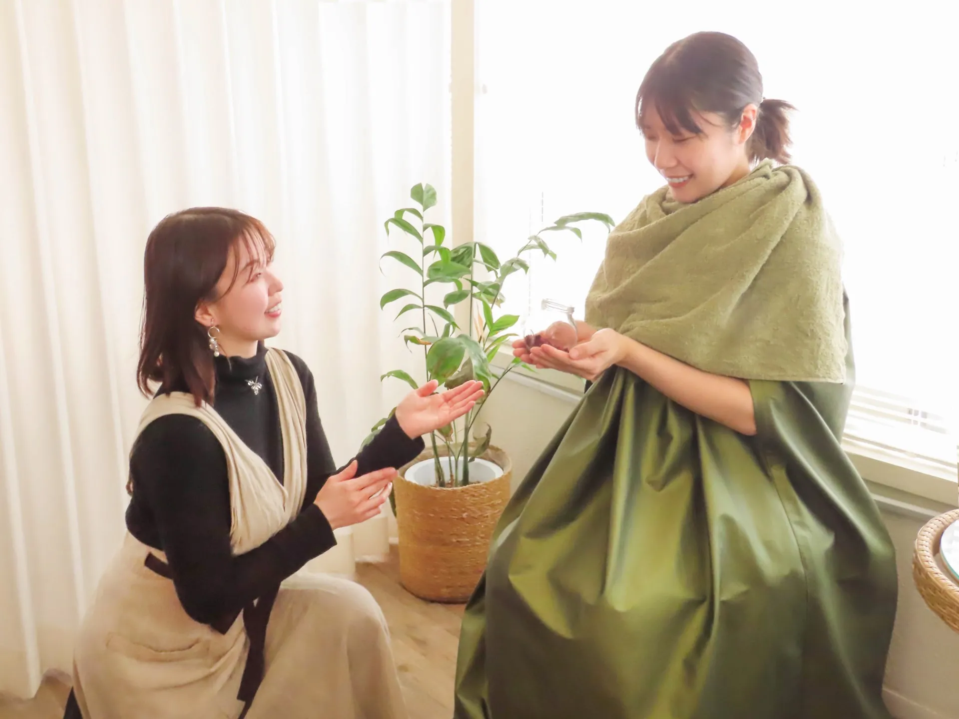女性に寄り添った落ち着ける店内と施術